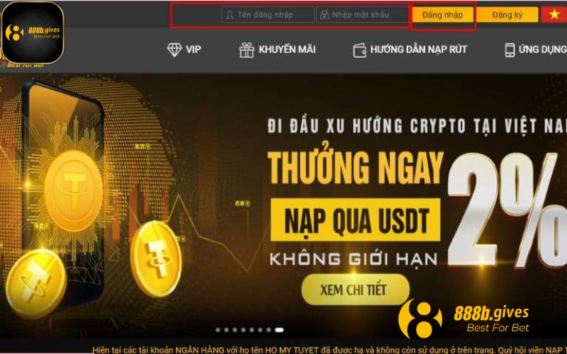 Cách đăng nhập 888B dễ dàng